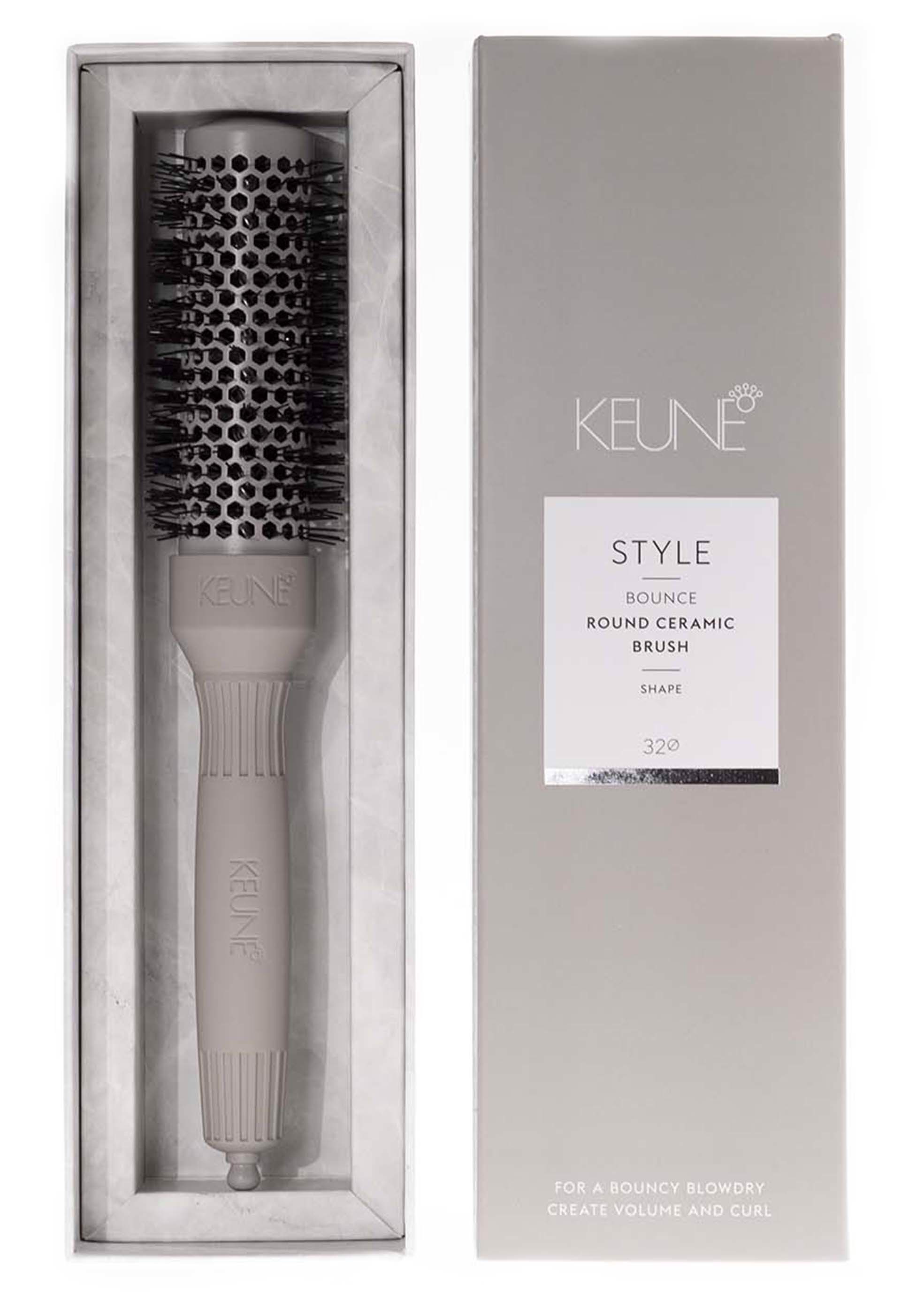 Mit der KEUNE CERAMIC ROUND BRUSH 32MM auf keune.ch erhältst du das professionelle Stylingtool für schwungvolles Föhnen, Volumen und Locken.